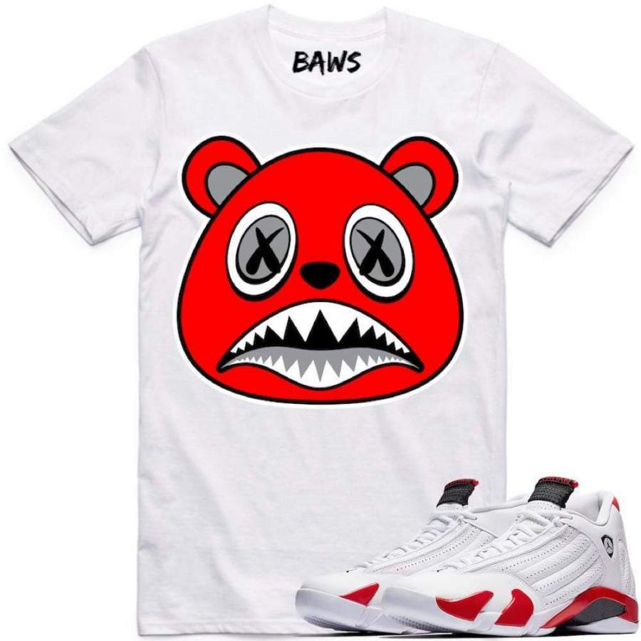 ANGRY BAWS Sneaker Shirt Tees to Match – Jordan 14 Candy Cane 2019