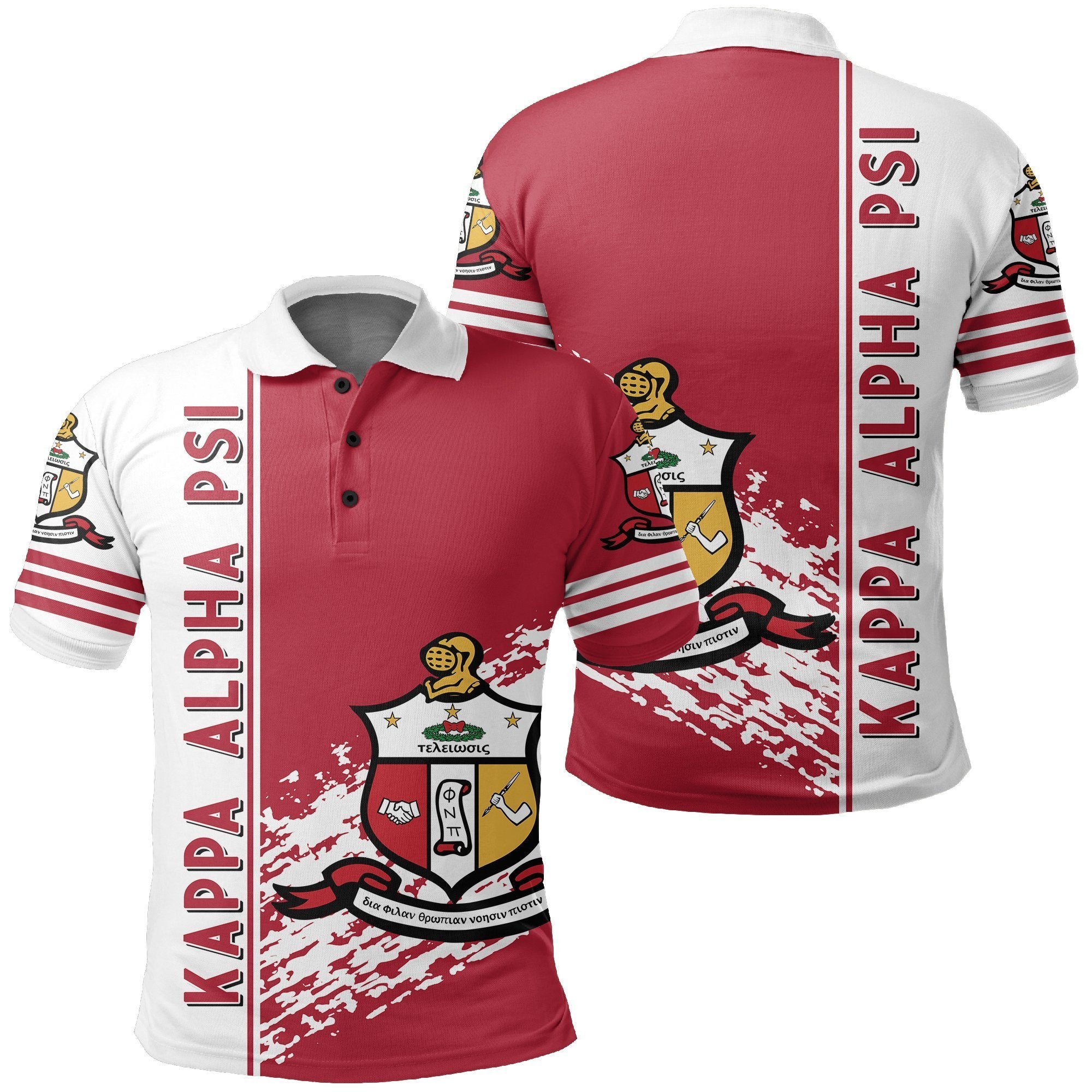 Greek Life Polo Shirt – Kappa Alpha Psi Polo Shirt Quarter Style