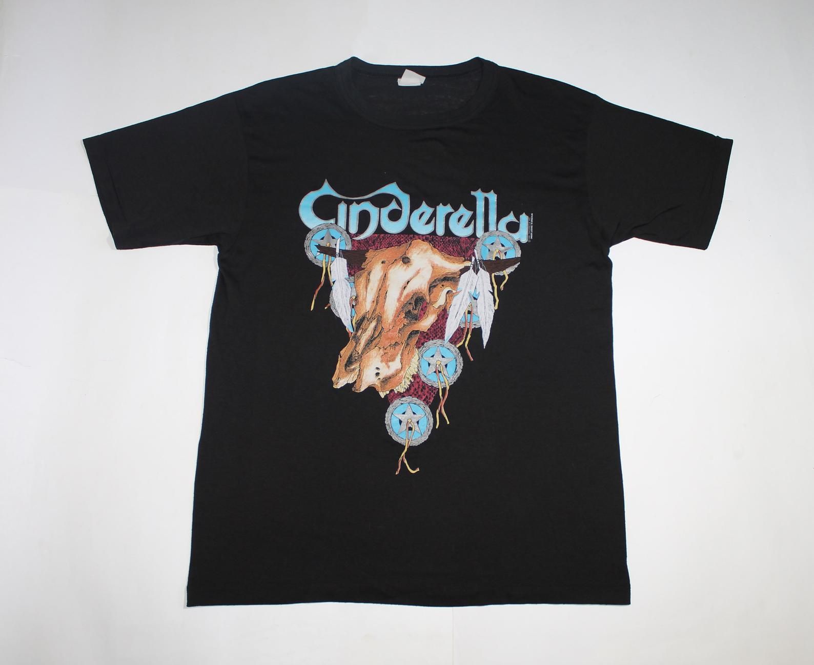 1986 Cinderella Shirt Long Cold Winter Tour 1988-89 American Rock Band Shirt Glam Metal M