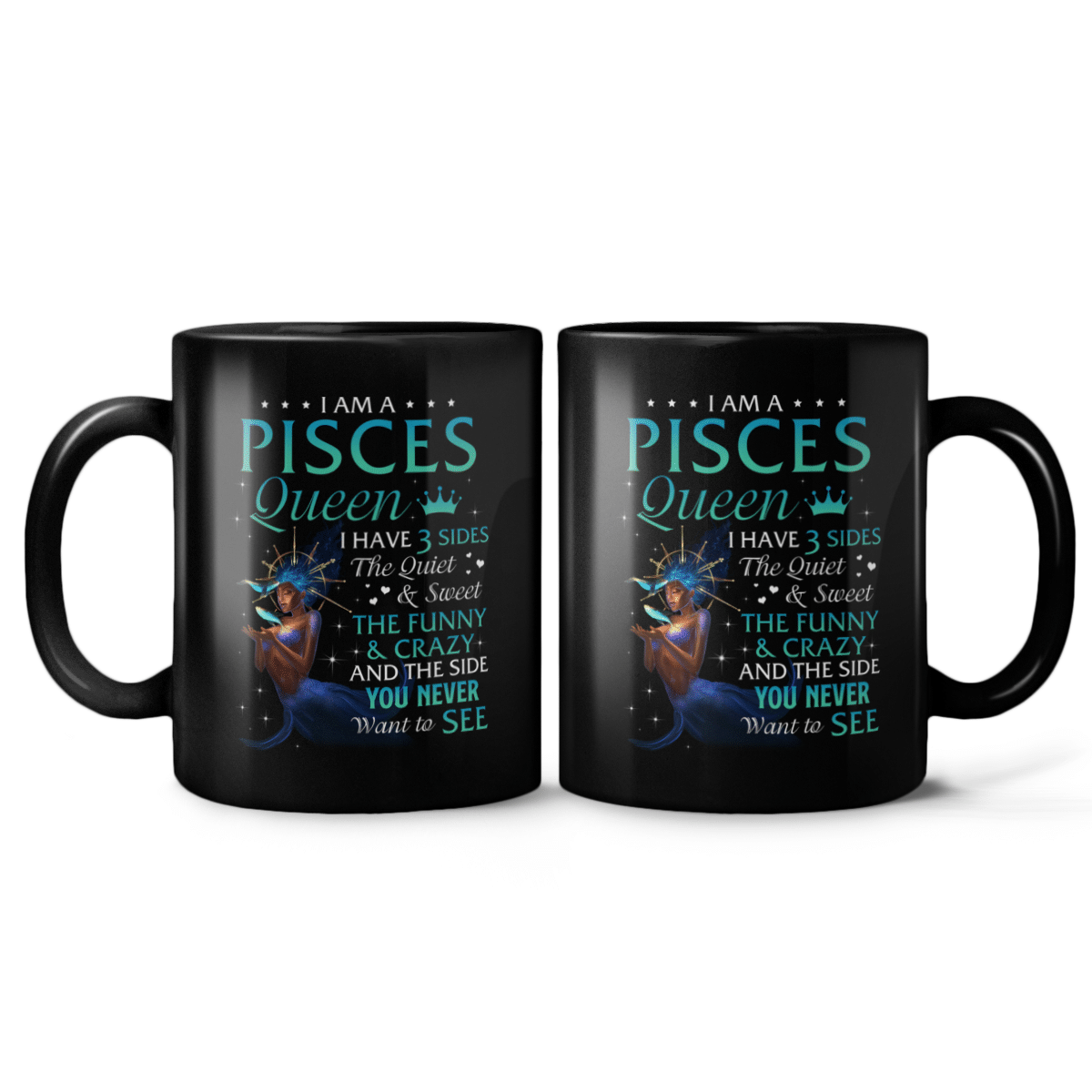 Zodiac Mug Birthday Gift For Black Girl Zodiac Mug I Am A Pisces Queen Mug