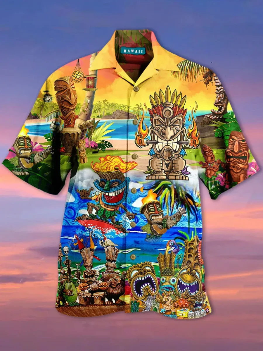 Beach Hawaiian Shirt | Unisex | Full Size | Adult | Colorful | HW2646