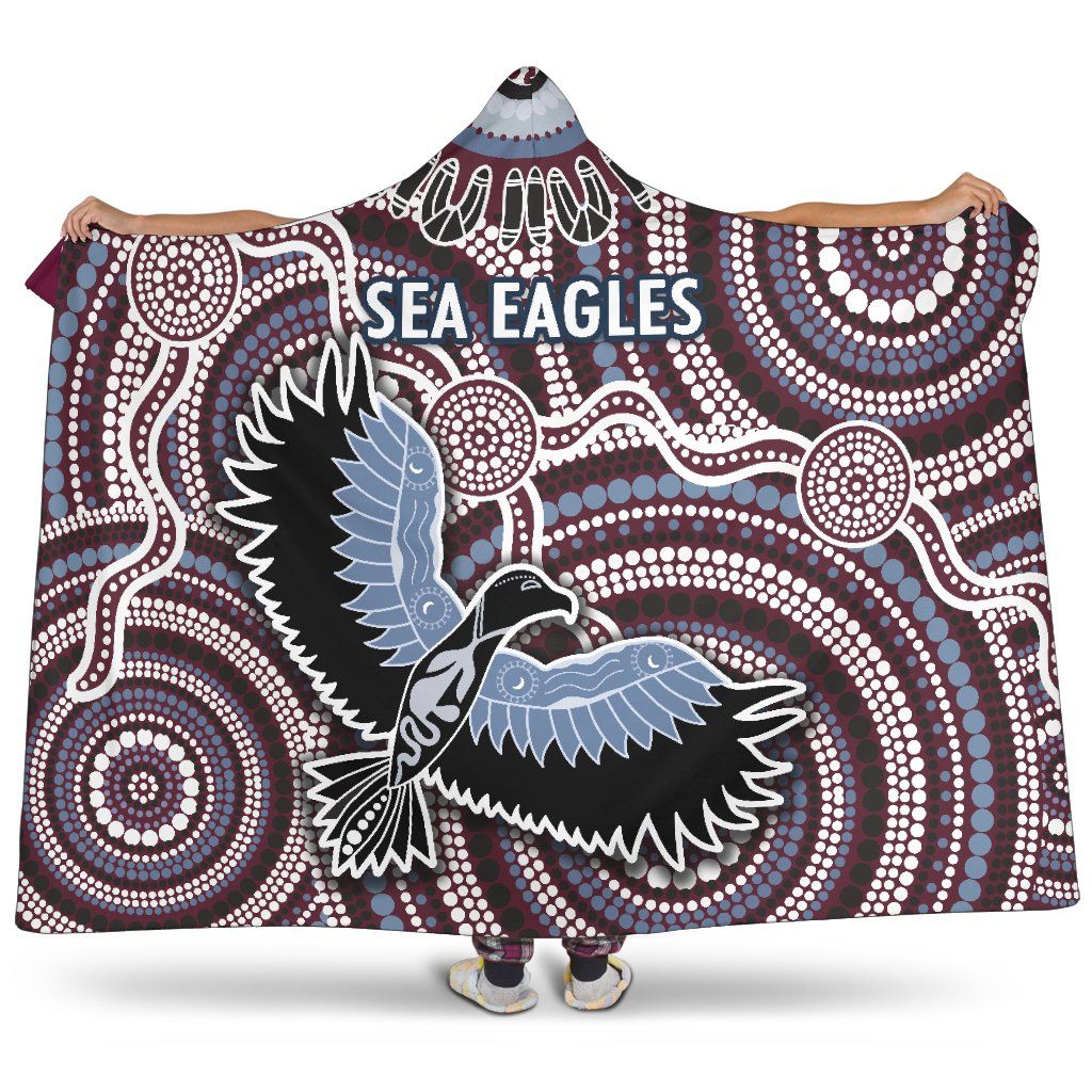 Warringah Hooded Blanket Sea Eagles Indigenous K8