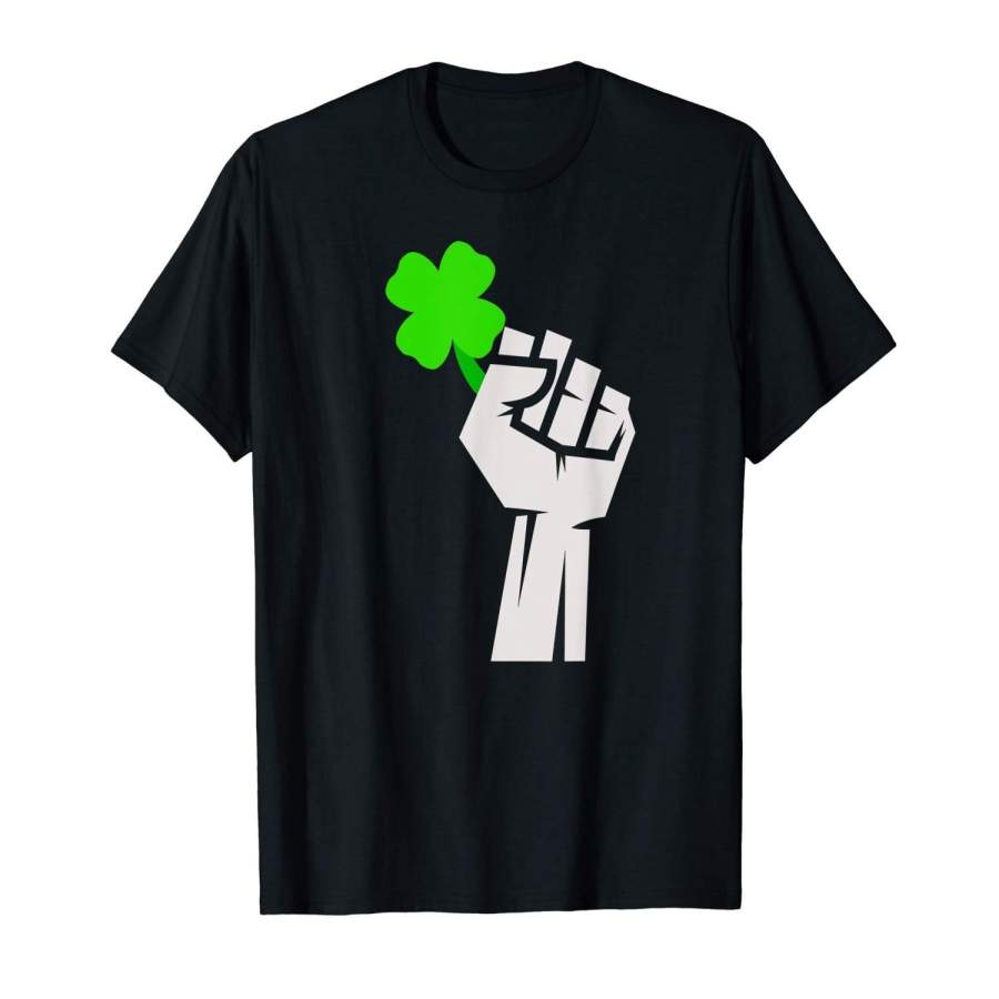 Shamrock Power T-Shirt Cool Irish St Patrick’S Day Top Tee Men T Shirt