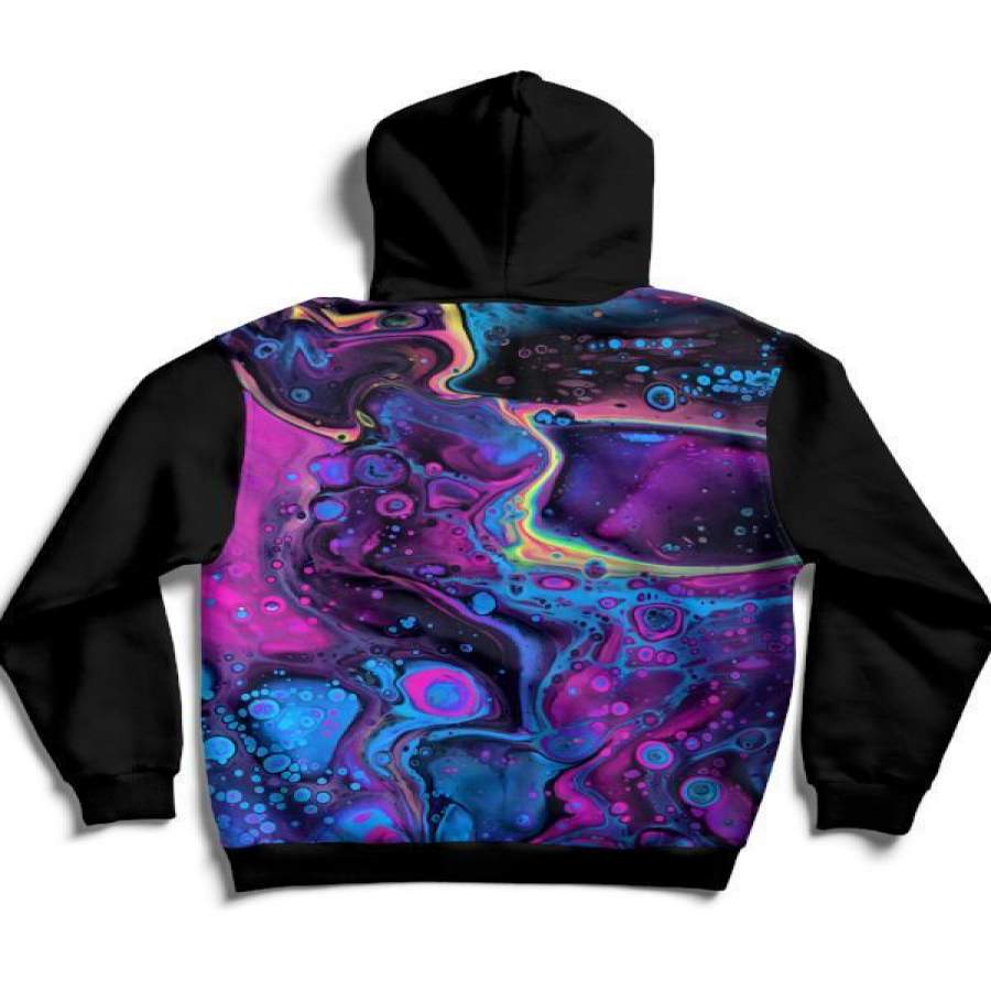 Acid Bath Back Panel Unisex Men/Women All-Over Print 3D Hoodie