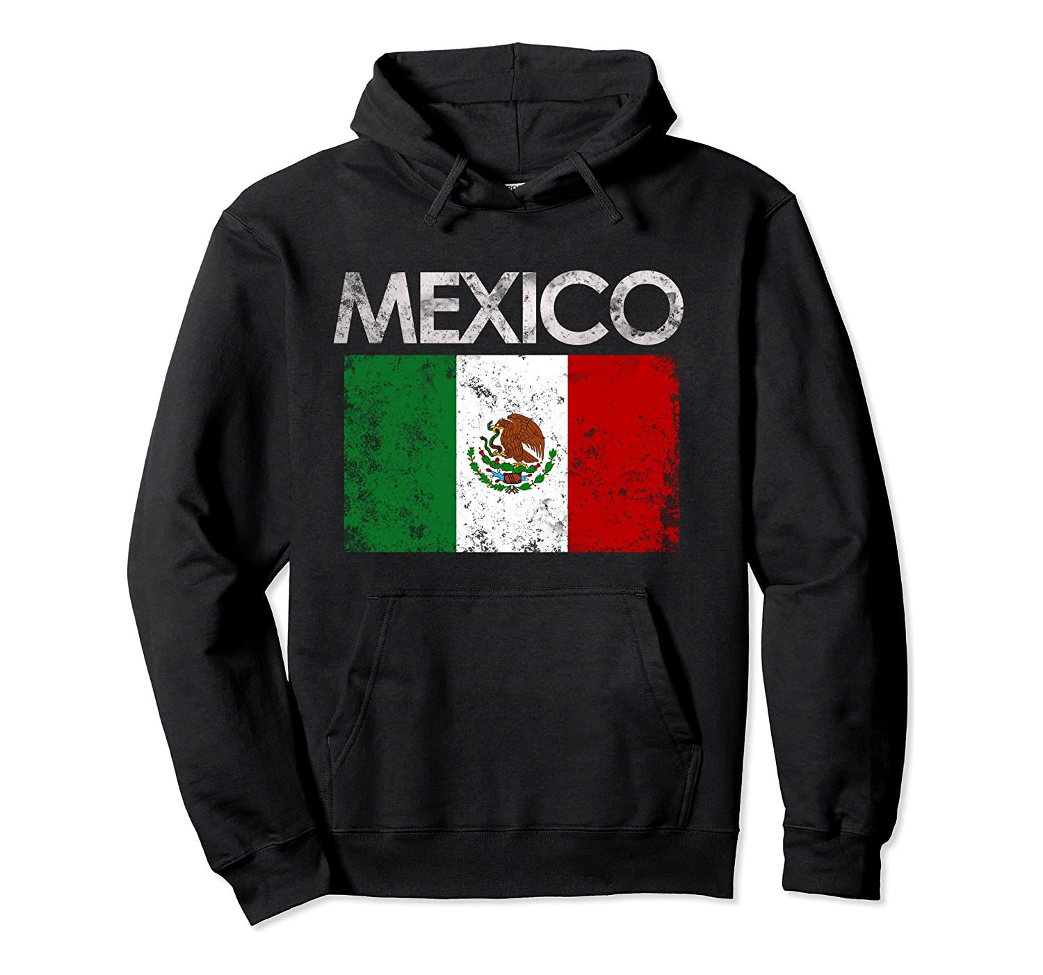 Vintage Mexico Mexican Flag Pride Gift Pullover Hoodie, T-Shirt, Sweatshirt, Tank Top, Racerback, Dolman