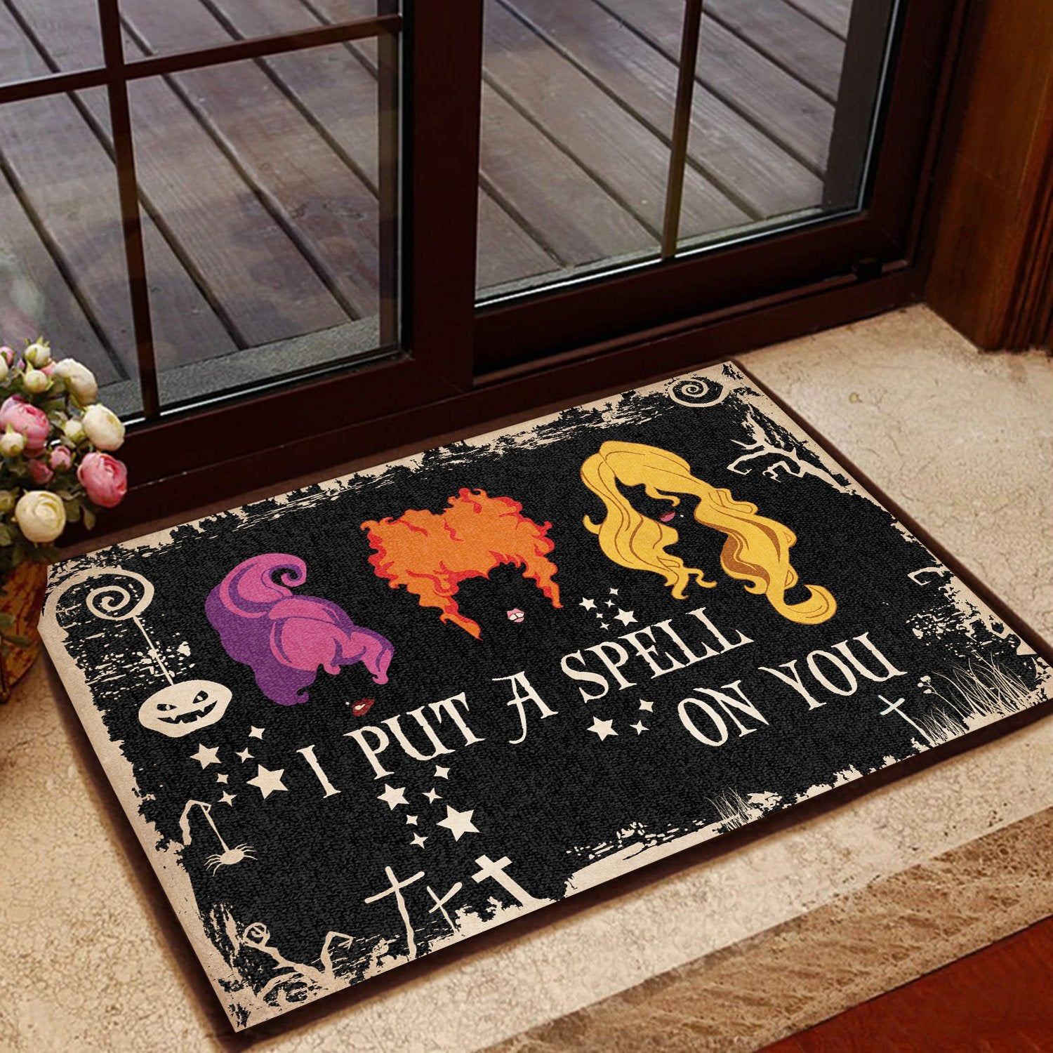 I Put A Spell On You All Over Printing Doormat Pre1921