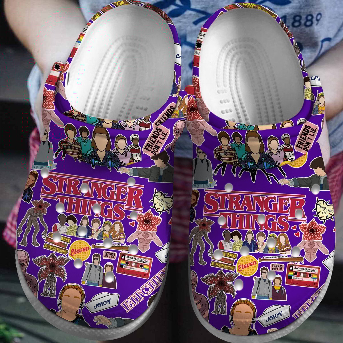Stranger Things Tv Series Crocss Clogs For Men Women And Kid Yyqdvwcw