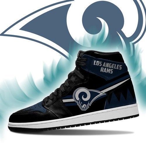 Los Angeles Rams Jordan High Top Custom Shoes Sport Sneakers Air Jordan High Sneakers Sport Sneakers