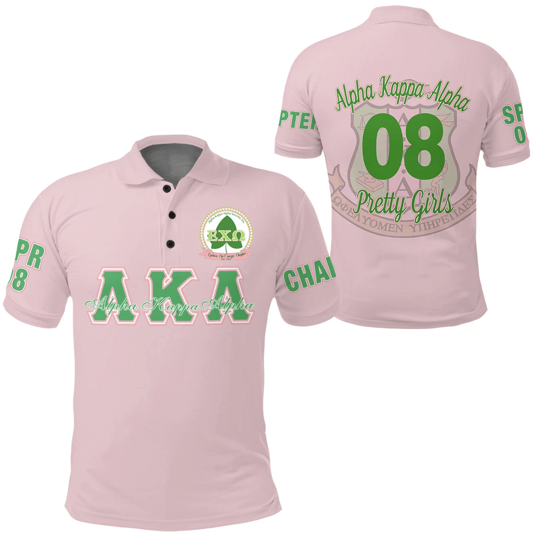 Africa Zone Polo Shirt – Alpha Kappa Alpha – Epsilon Chi Omega Chapter Polo Shirt A7