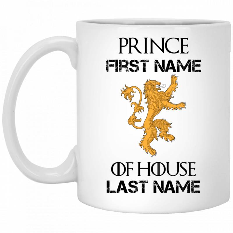 [Personalized] Name Prince Of Throne House Lion Mug Gift HA06