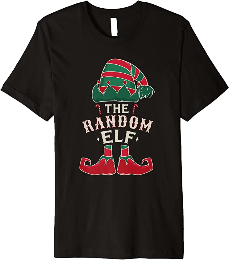 The Random Elf Cute Ugly Christmas Sweater Family Premium T-Shirt