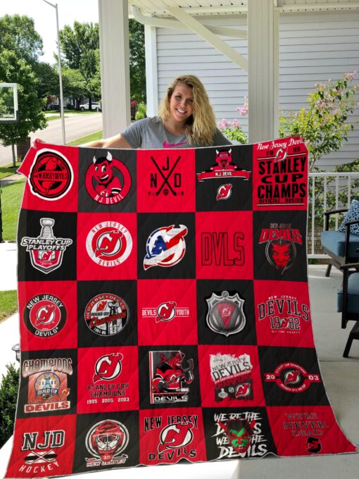 New Jersey Devils Quilt Blanket A95