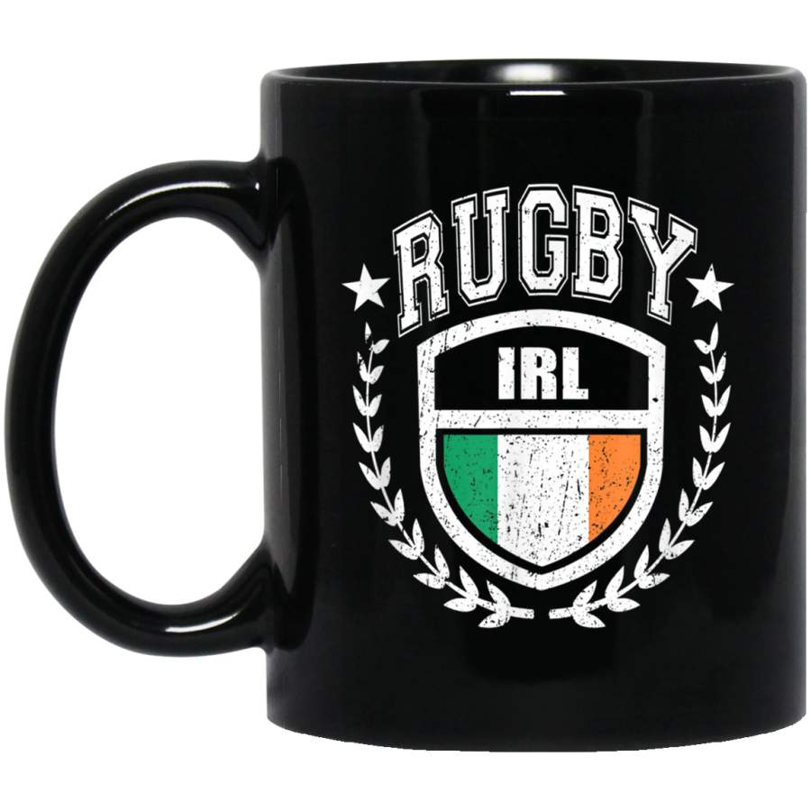 Ireland Rugby Gear Irish Flag Vintage Sport Mug