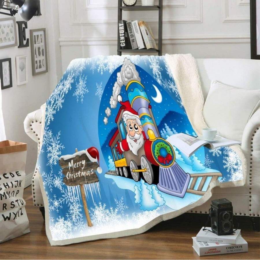 X-Mas Train Art Blanket Christmas Decoration Ideas Christmas Gift Ideas