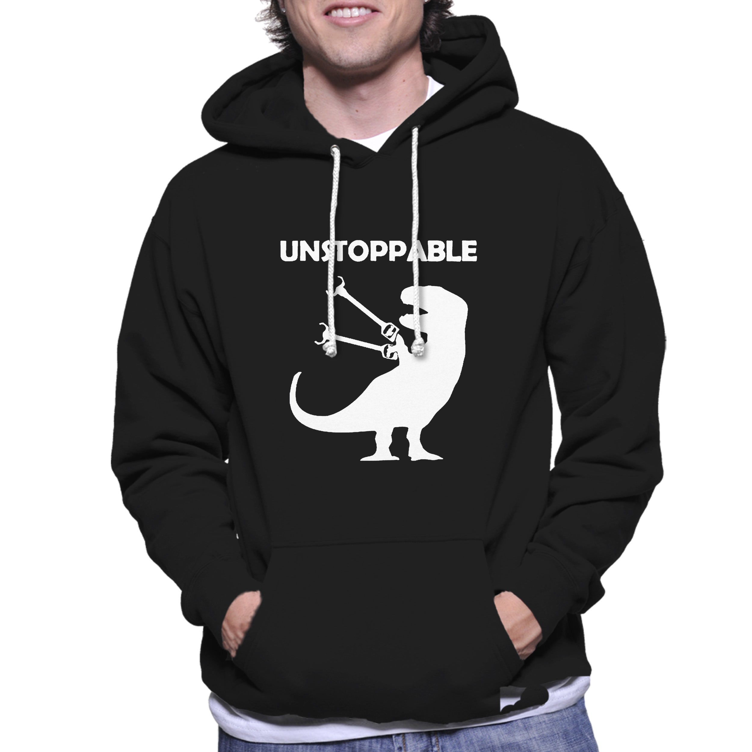 Unstoppable Funny Dinosaur Unisex Hoodie