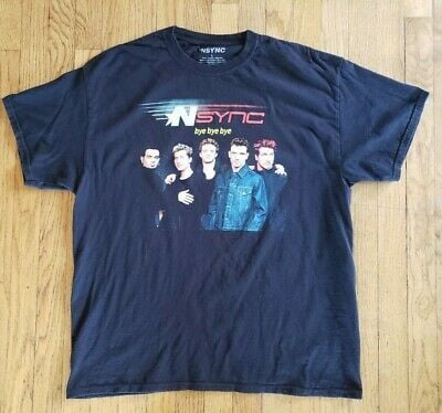 Vintage (2000) N’sync Bye Bye Bye Justin Timberlake  Concert T-shirt L 6337