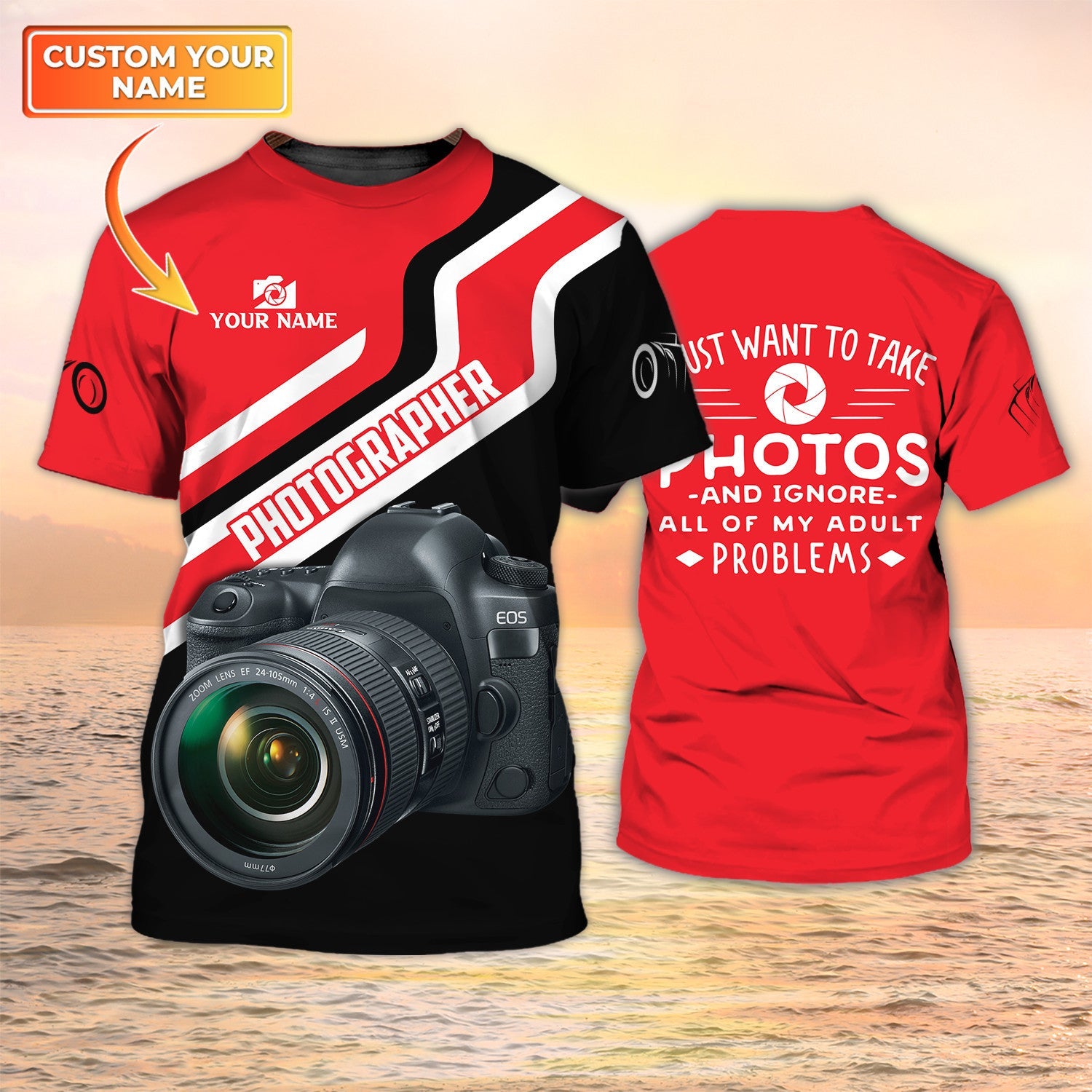 Photography T Shirt 3D Camera Shirt I Just Want To Take Photos Gift For Photographer