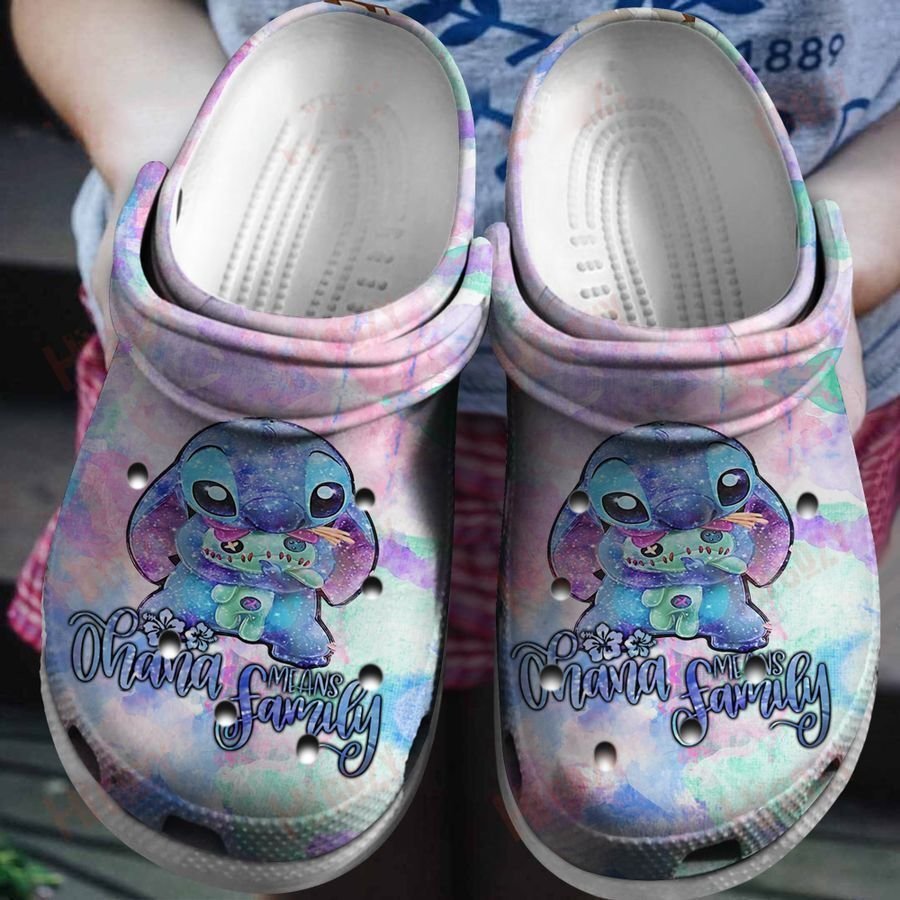 Stitch & Lilo Ohana Means Family For Men And Women Rubber Clogs Clogband Clogs, Comfy Footwear