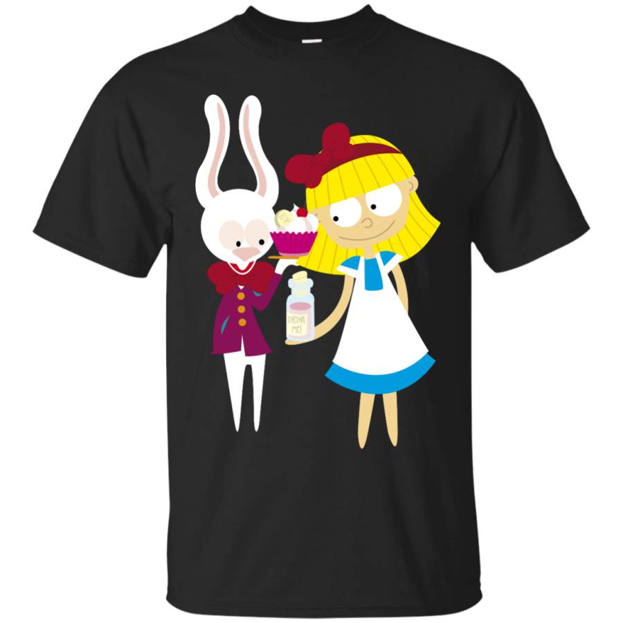 ALICE IN WONDERLAND – Alice and bunny T Shirt & Hoodie