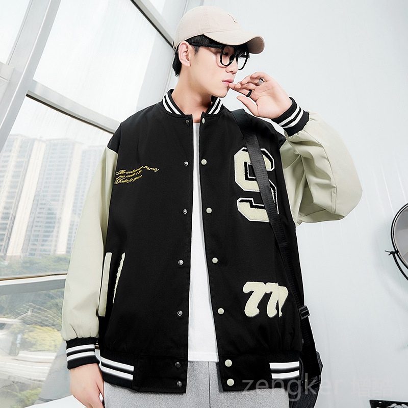 student plus size jacket Men’s Studio Baseball Uniform coats Oversized Jacket Men’s Sports Jacket 9XL 8XL bomber jacket alx