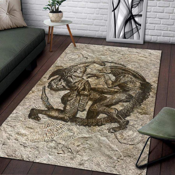 Alien Vs Predator Fossil Matting Area Rug