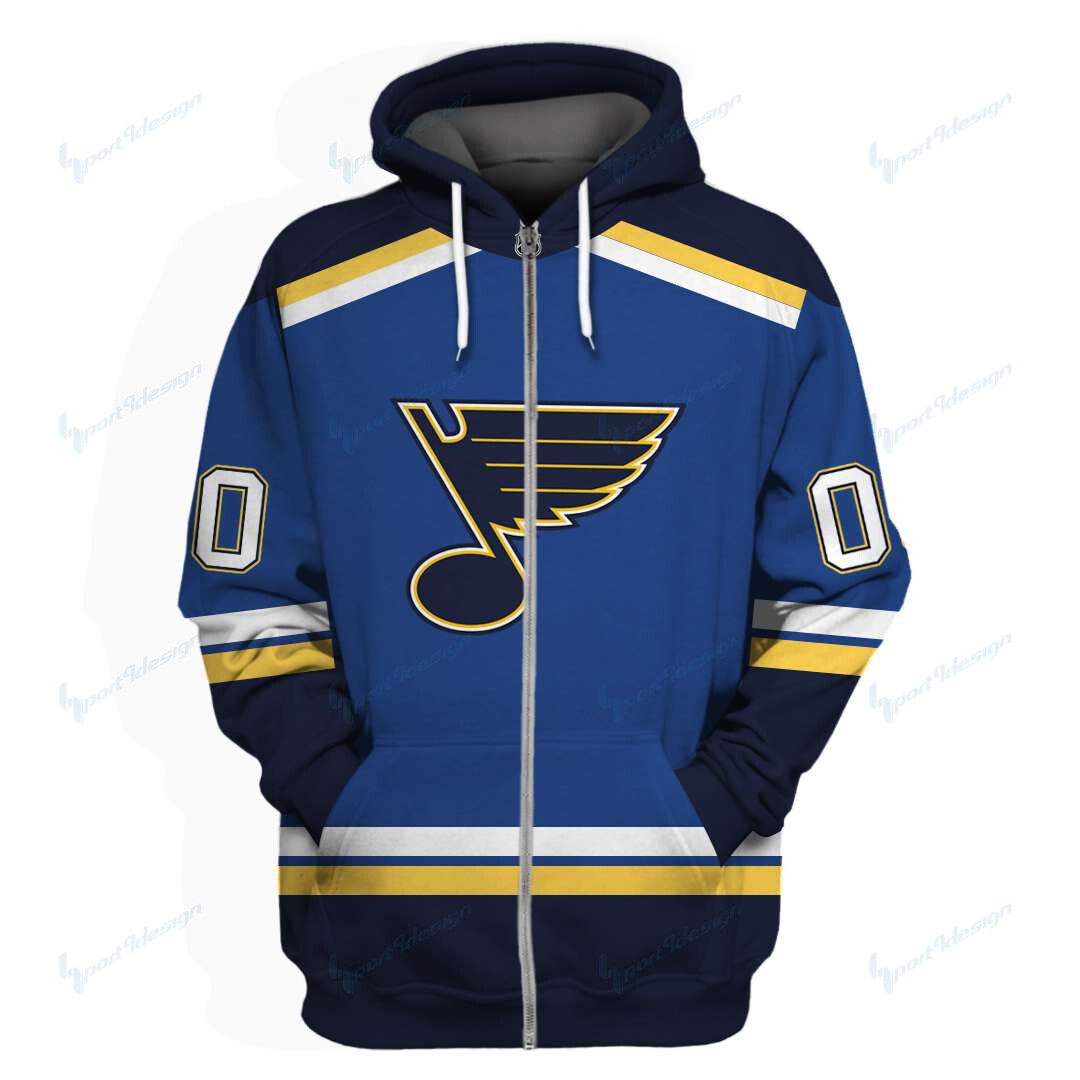 St. Louis Blues Limited Edition All Over Print Hoodie Sweatshirt Zip Hoodie T Shirt Unisex 836