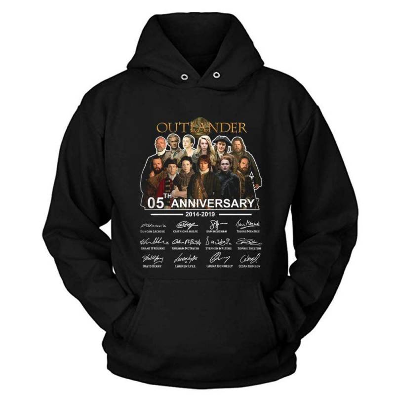 #outlander Full Cast Signed 5th Anniversary 2014-2019 Movie T-shirt Hoodie