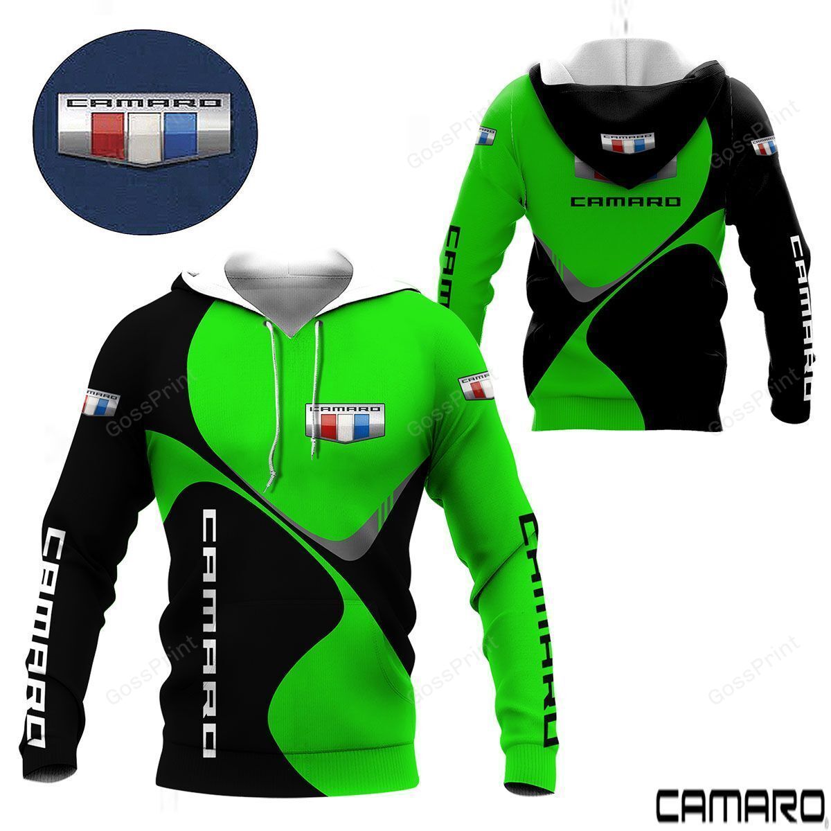 3D All Over Printed Camaro Shirts Ver 50