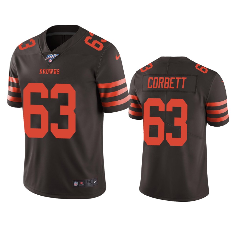 Cleveland Browns Austin Corbett Brown 100th Season Color Rush Limited Jersey