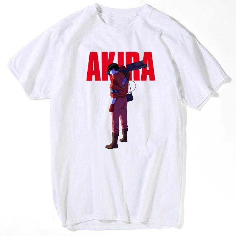 Welcome To Neo Tokyo Men T Shirt Akira Shotaro Kaneda Motorcycle Funny T Shirts Short Sleeve Cotton T Shirts