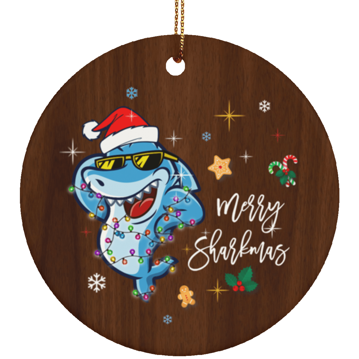 ViticStore™ Merry Shark-mas – Tree Ceramic Ornament for holiday decoration, Christmas gift ideas