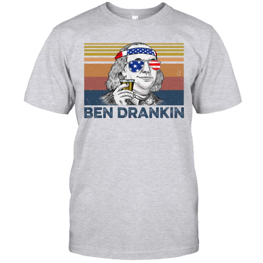 Ben Drankin Benjamin Franklin 4th Of July Vintage Shirt