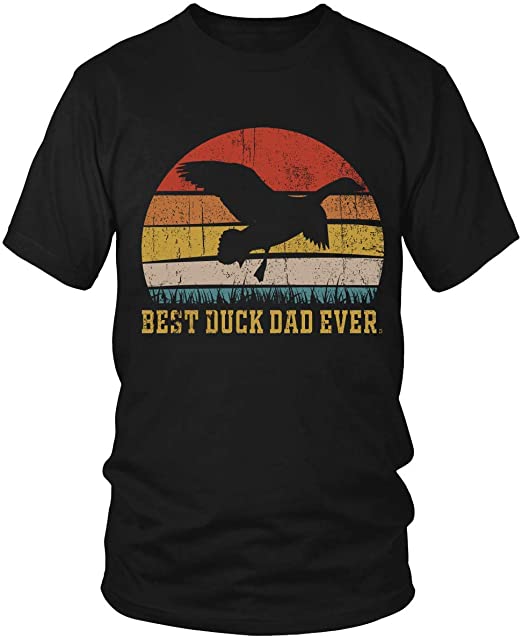 Best Duck Dad Ever Tee PaPa Father’s Day Vintage T-Shirt