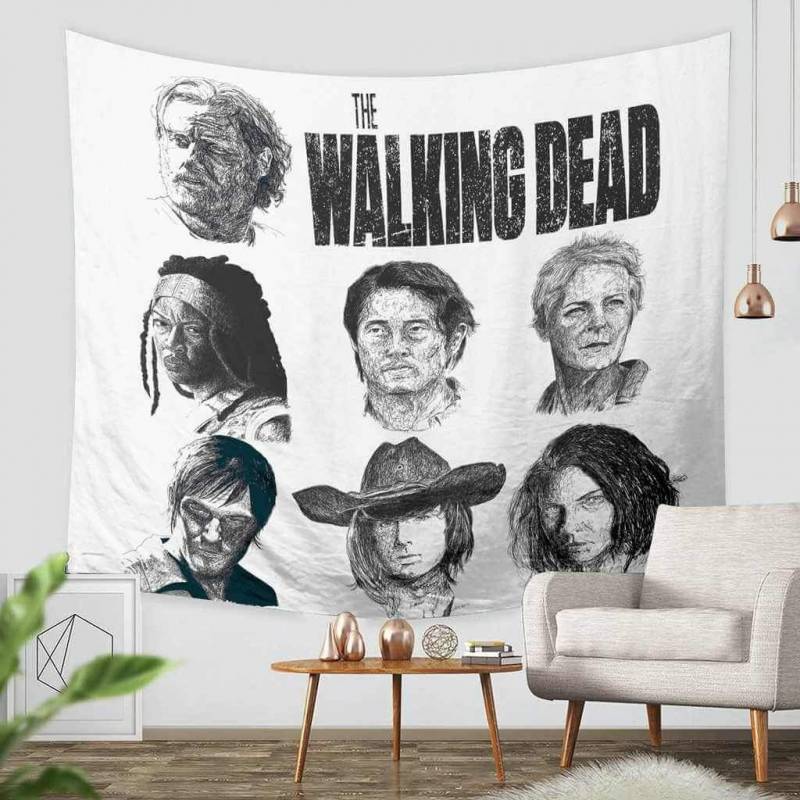 3D Custom The Walking Dead Throw Wall Hanging Bedspread