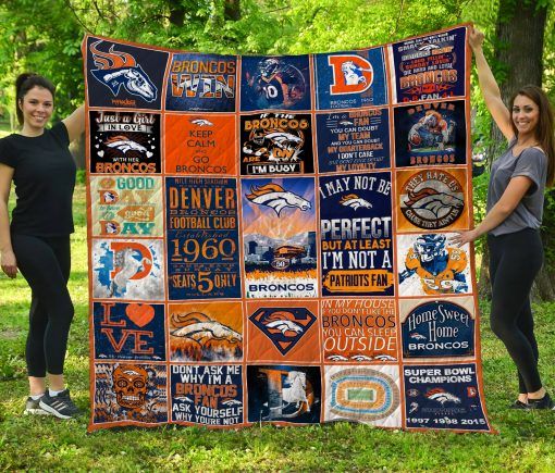 Denver Broncos Quilt Blanket1 Nt