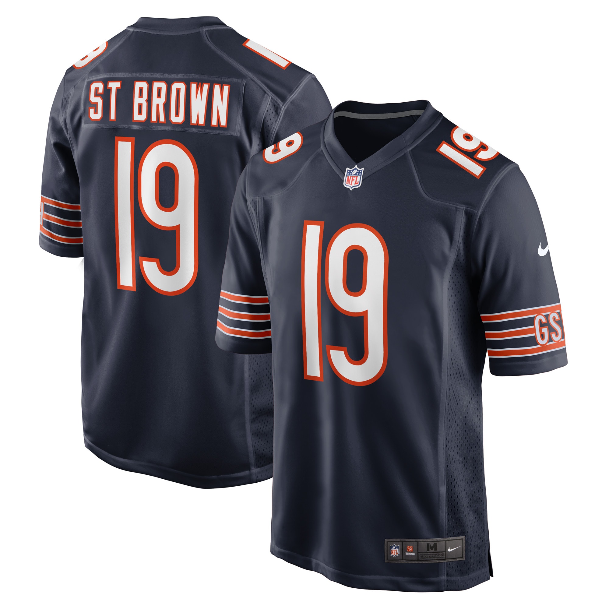 Equanimeous St. Brown Chicago Bears Game Player Jersey – Navy