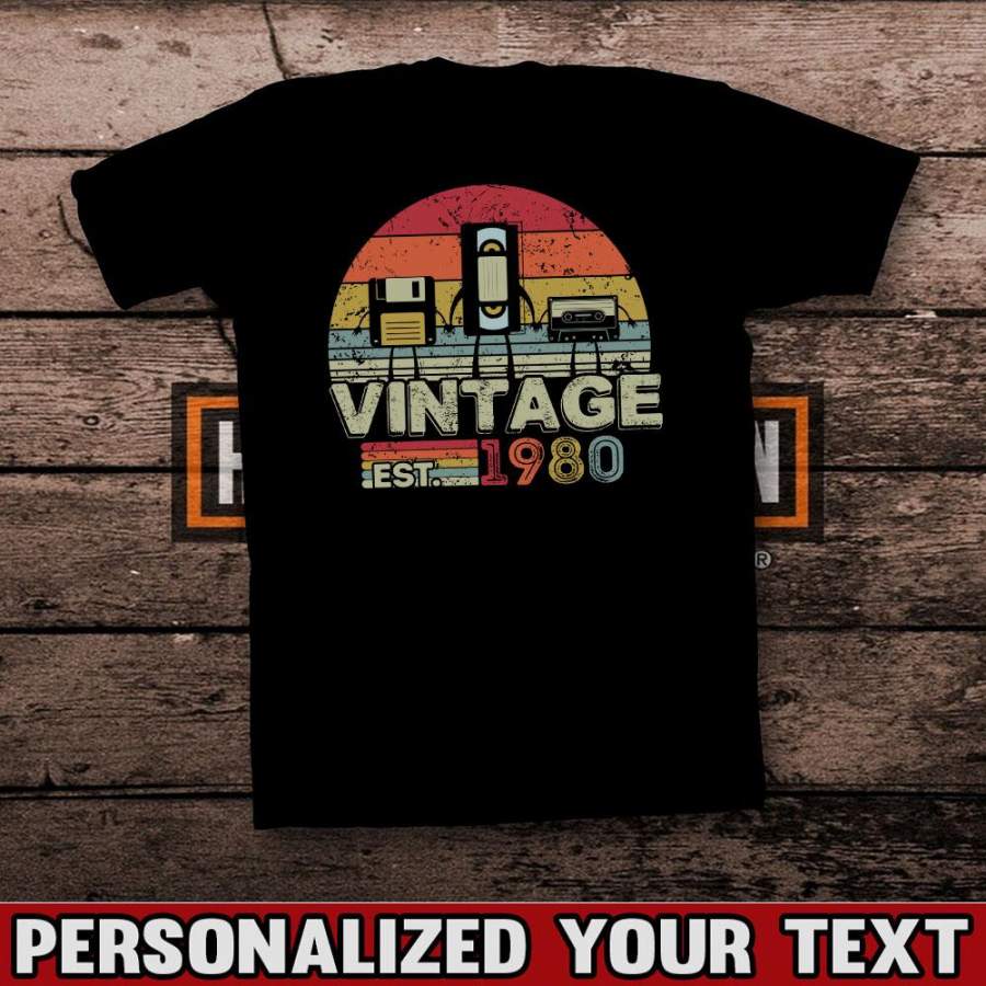 VINTAGE EST 19XX Personalized Shirts – Custom Shirt