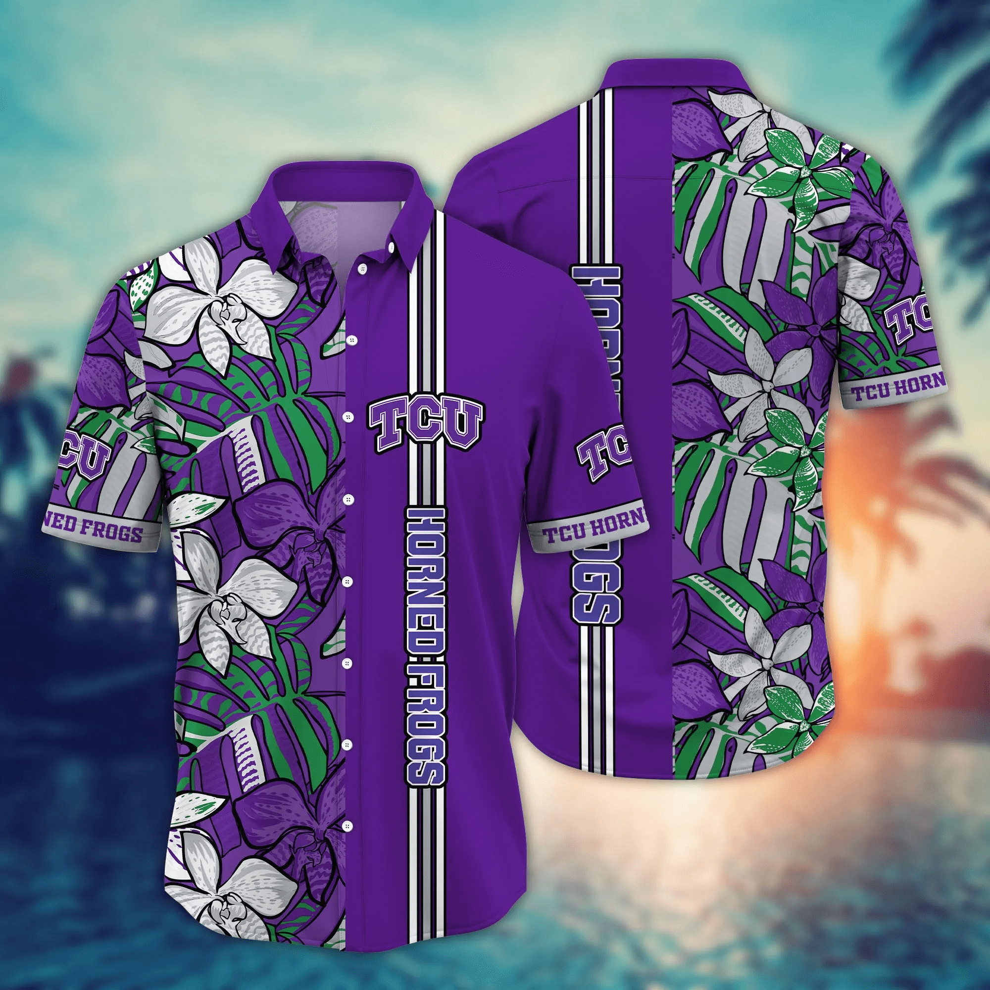 Tcu Horned Frogs NCCA Hawaiian Shirt June Pitch Sport Shirts