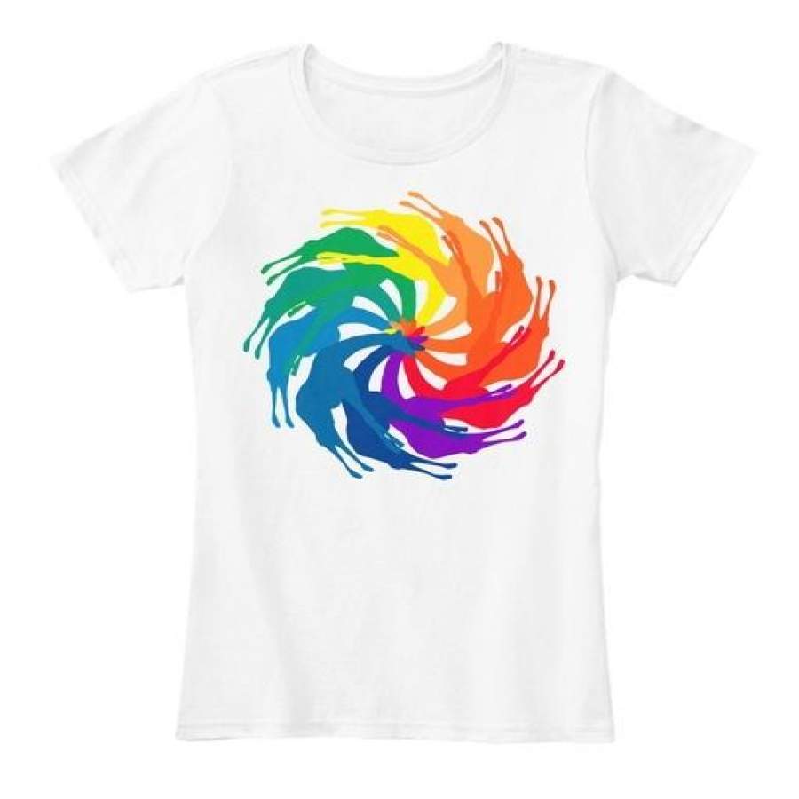 Giraffe Color Wheel Women’s Premium Tee T-Shirt