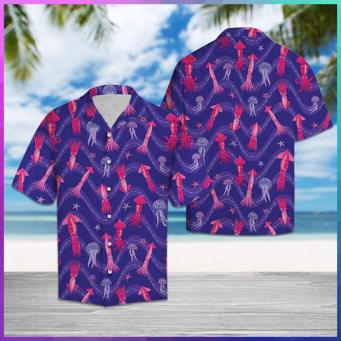 Lovely Squid Hawaii Shirt For Men Women Ha92901