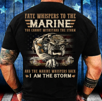 Marine Whispers Back I Am The Storm Unisex T-Shirt