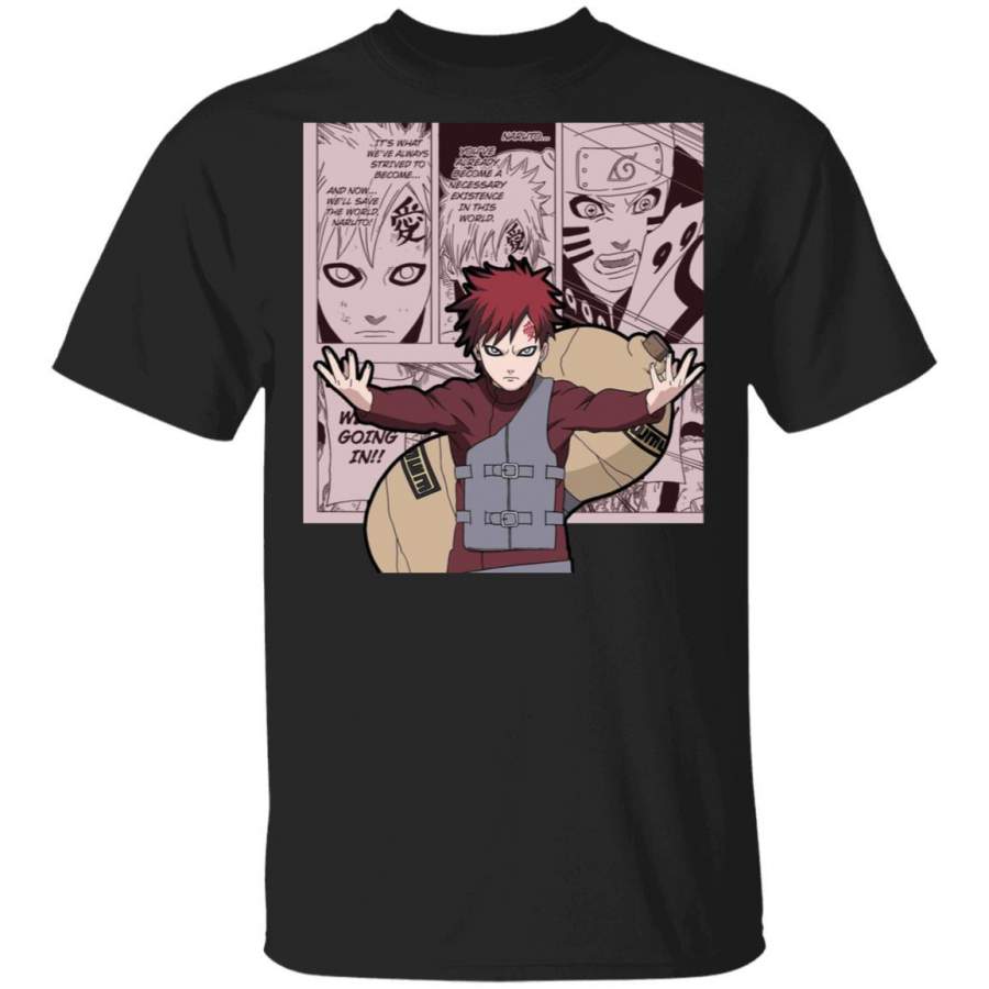 Naruto Gaara Shirt Anime Character Mix Manga Style Tee - Eprxerian Shop