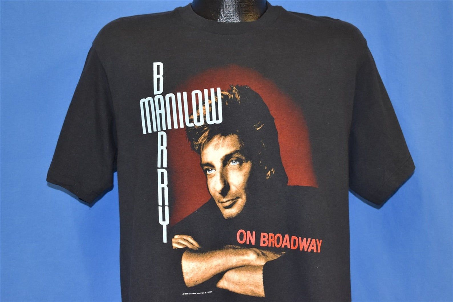 80S Barry Manilow Live On Broadway Tour Chicago Theatre T-Shirt