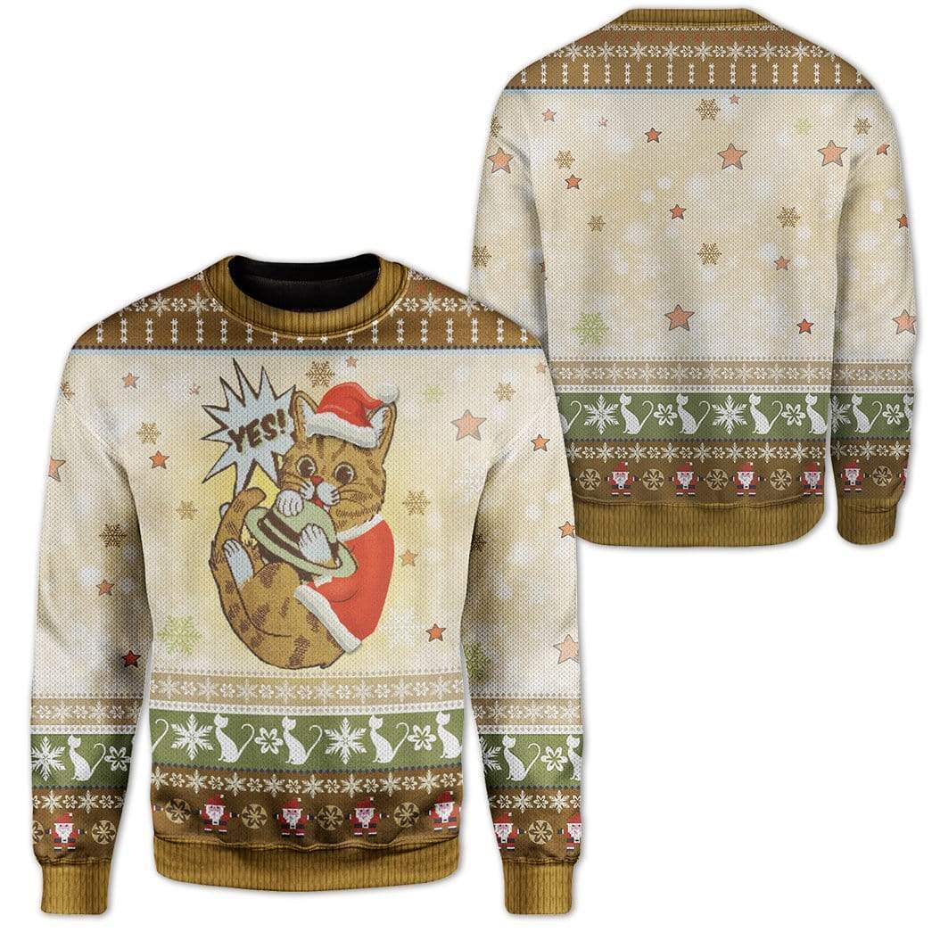 Cat Ugly Christmas Sweater | Unisex | Adult | Us3285