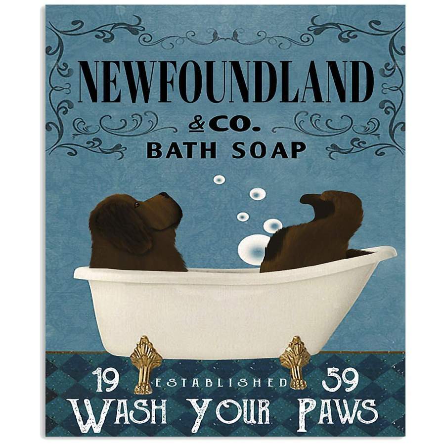 Bath Soap Company Newfoundland Vertical Poster For Newfoundland Lovers ...