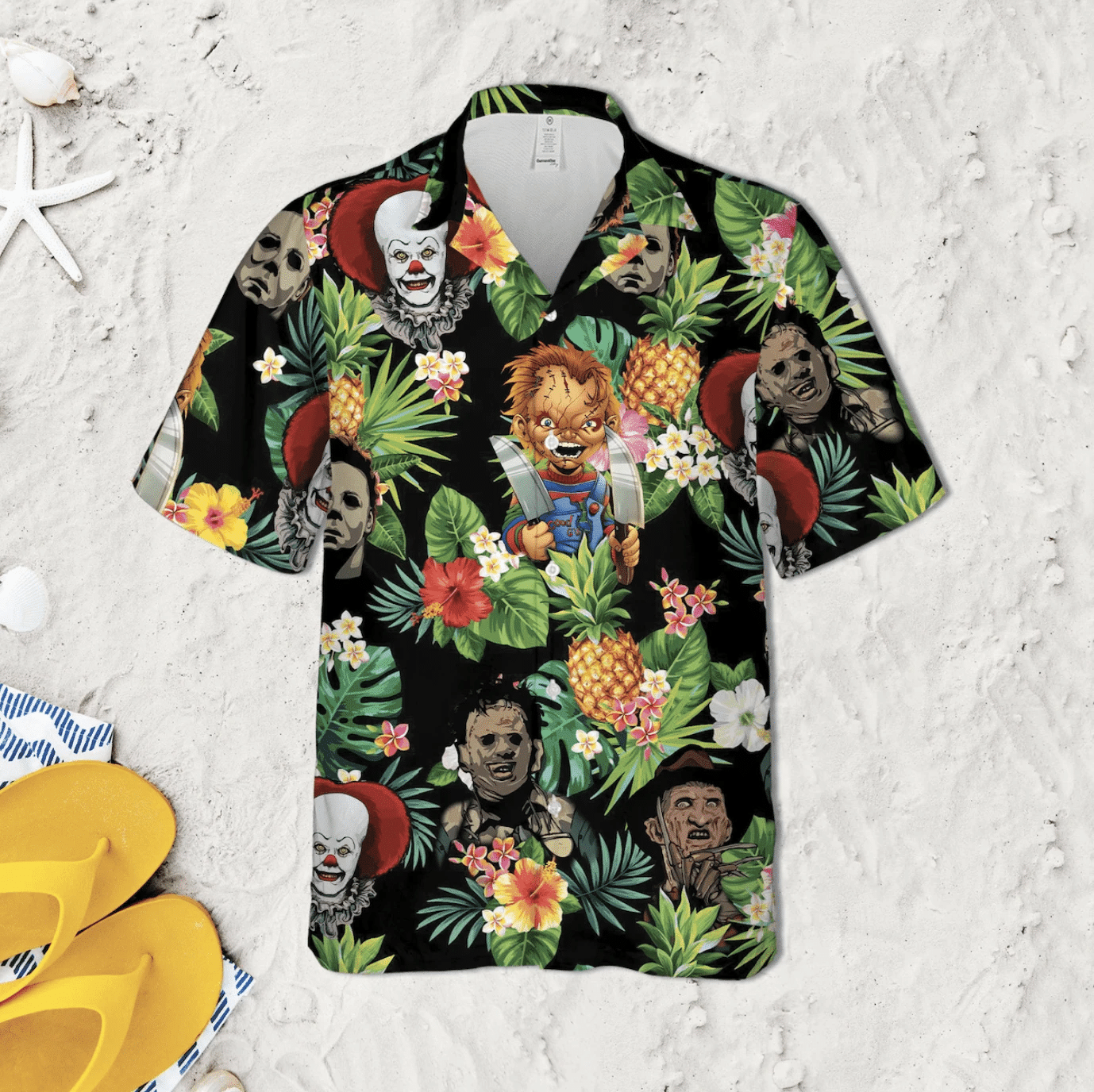 Halloween Horror Serial Killers Tropical Hawaii Aloha Shirts Dh Ha107415