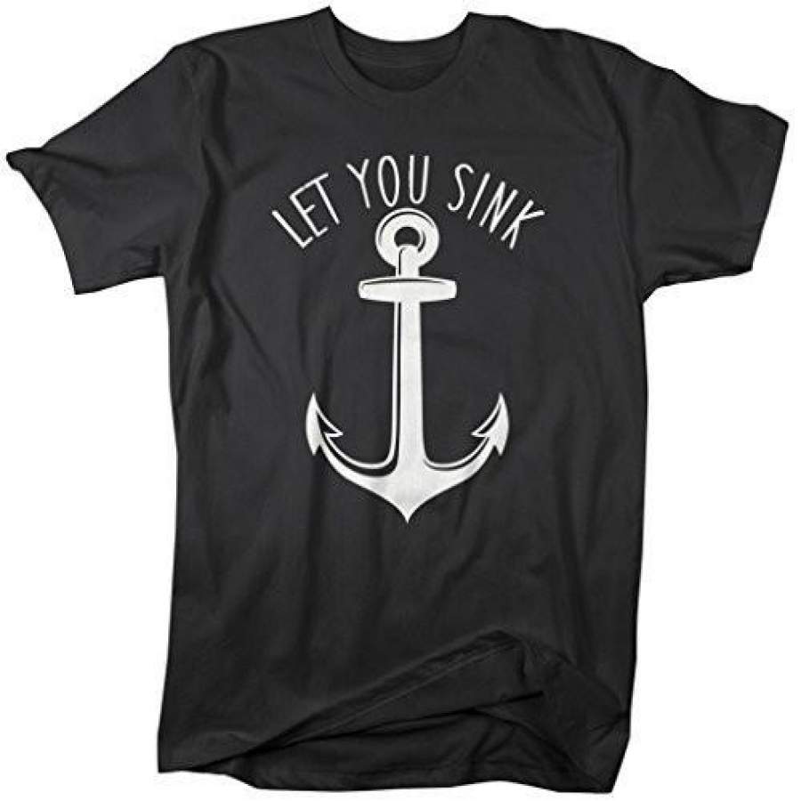 Shirts By Sarah Men’s Best Friends Couples T-Shirts I Will Never Let You Sink (Let You Sink Half)