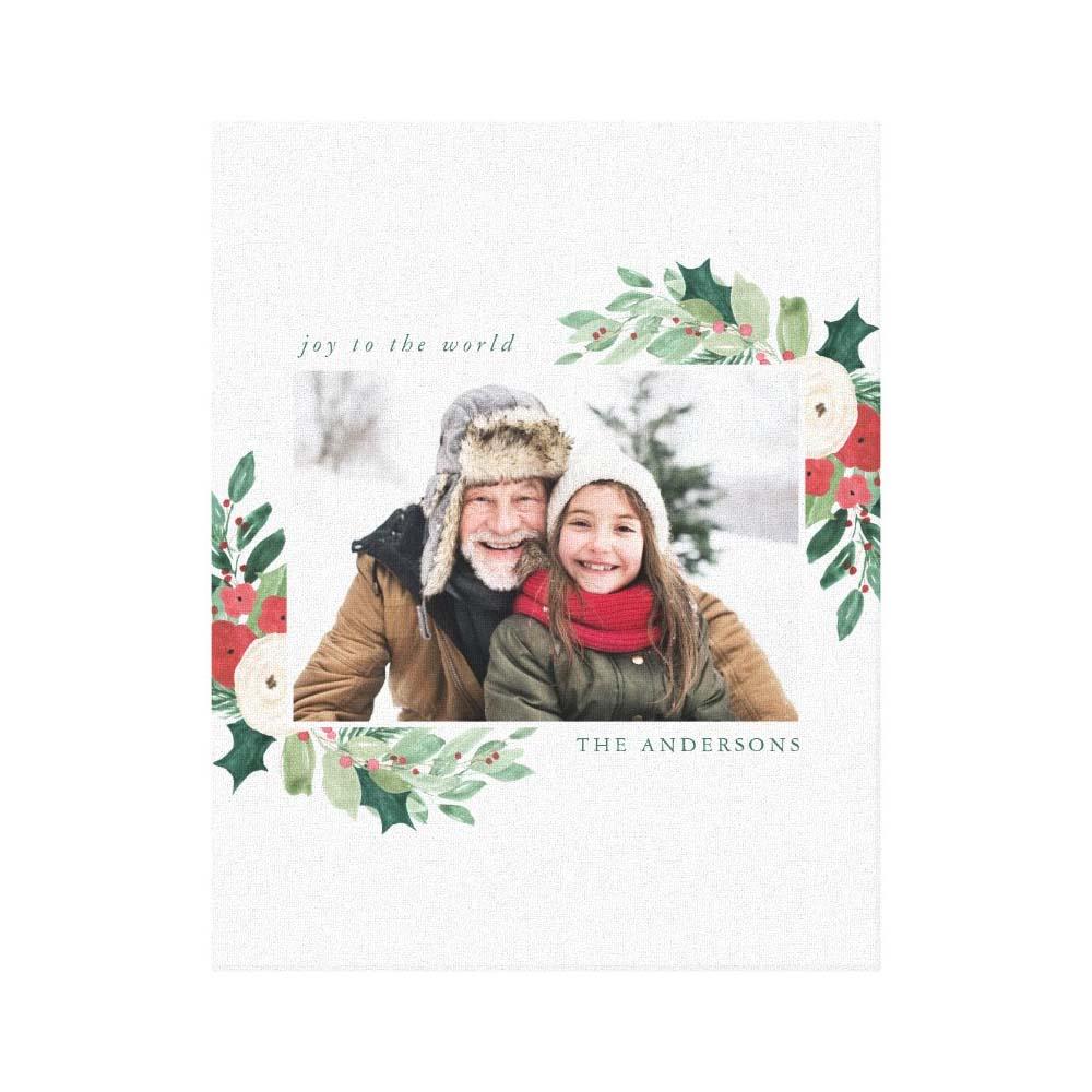 ViticStore™ Personalize Picture&Name, Joy To The World – Christmas canvas for decor, gift for family, home decoration, christmas gift