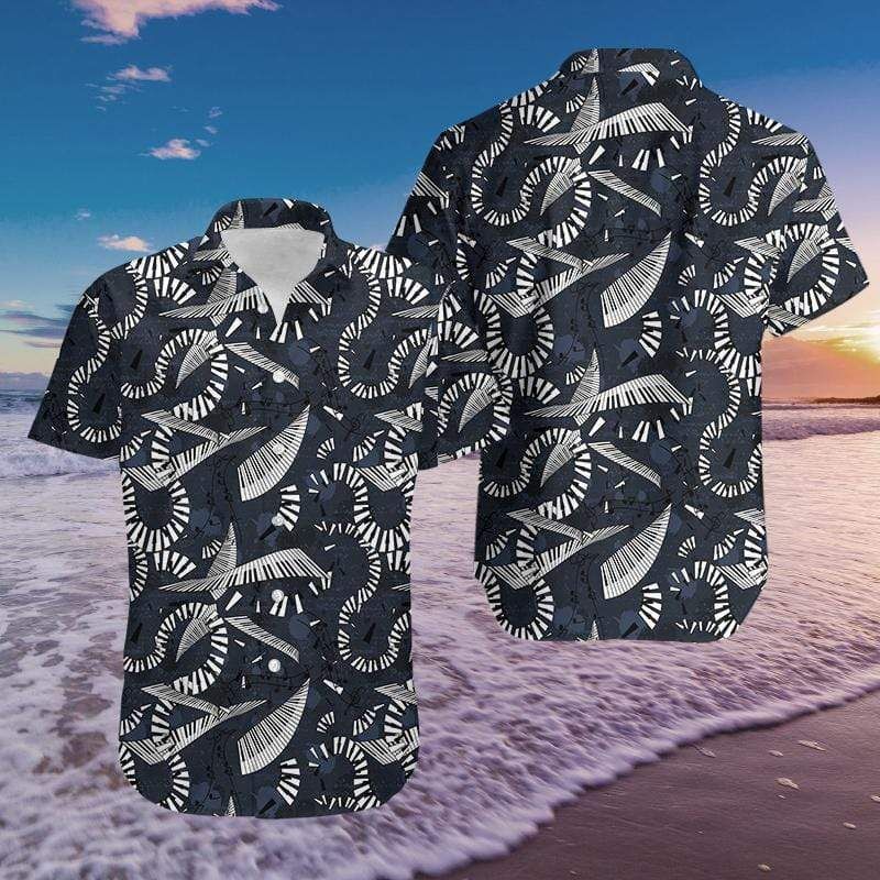 Shop Hawaii Aloha Shirts Music Piano Keyboard Ha56323