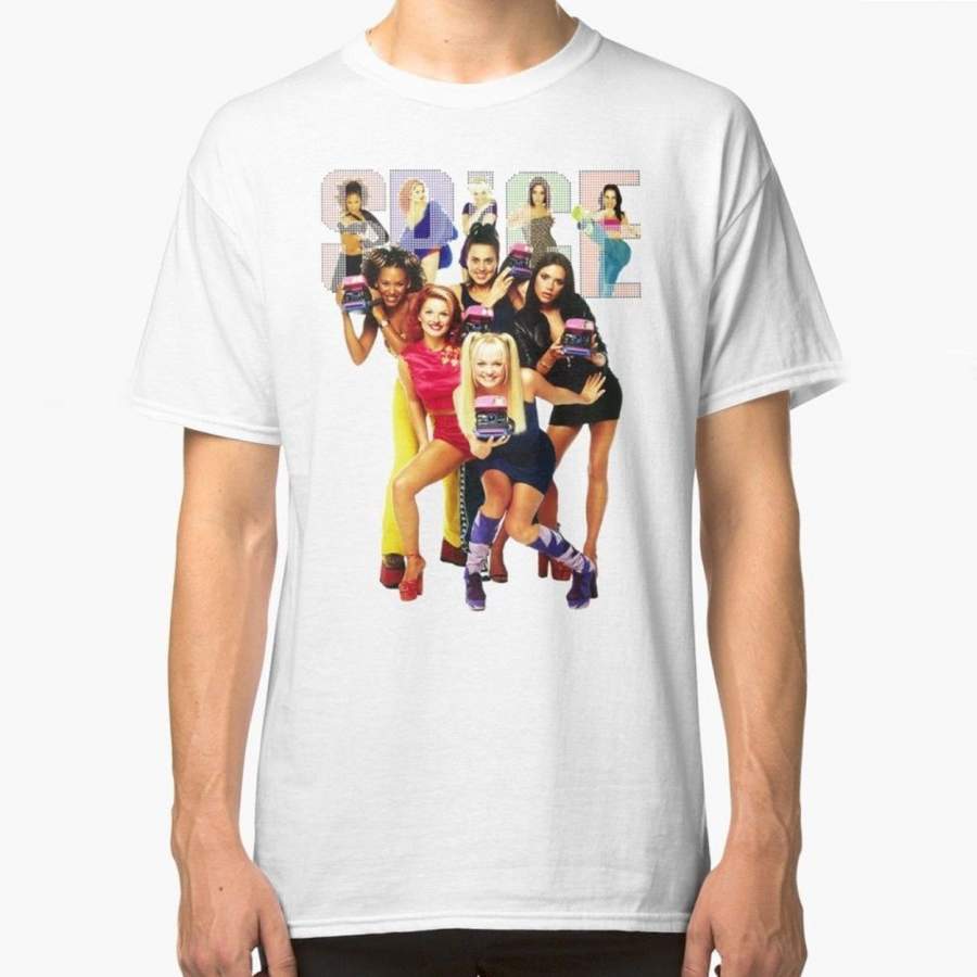 1 – 2 – 3 – 4 – 5 Spice Girls! Men’s T-Shirt White Size S to 2XL